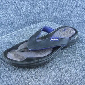 Reebok Easy Tone Women Flip‎ Flop Sandal Shoes Black Synthetic Size 9 Medium
